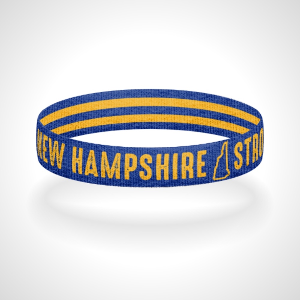 Reversible New Hampshire Strong Bracelet Wristband